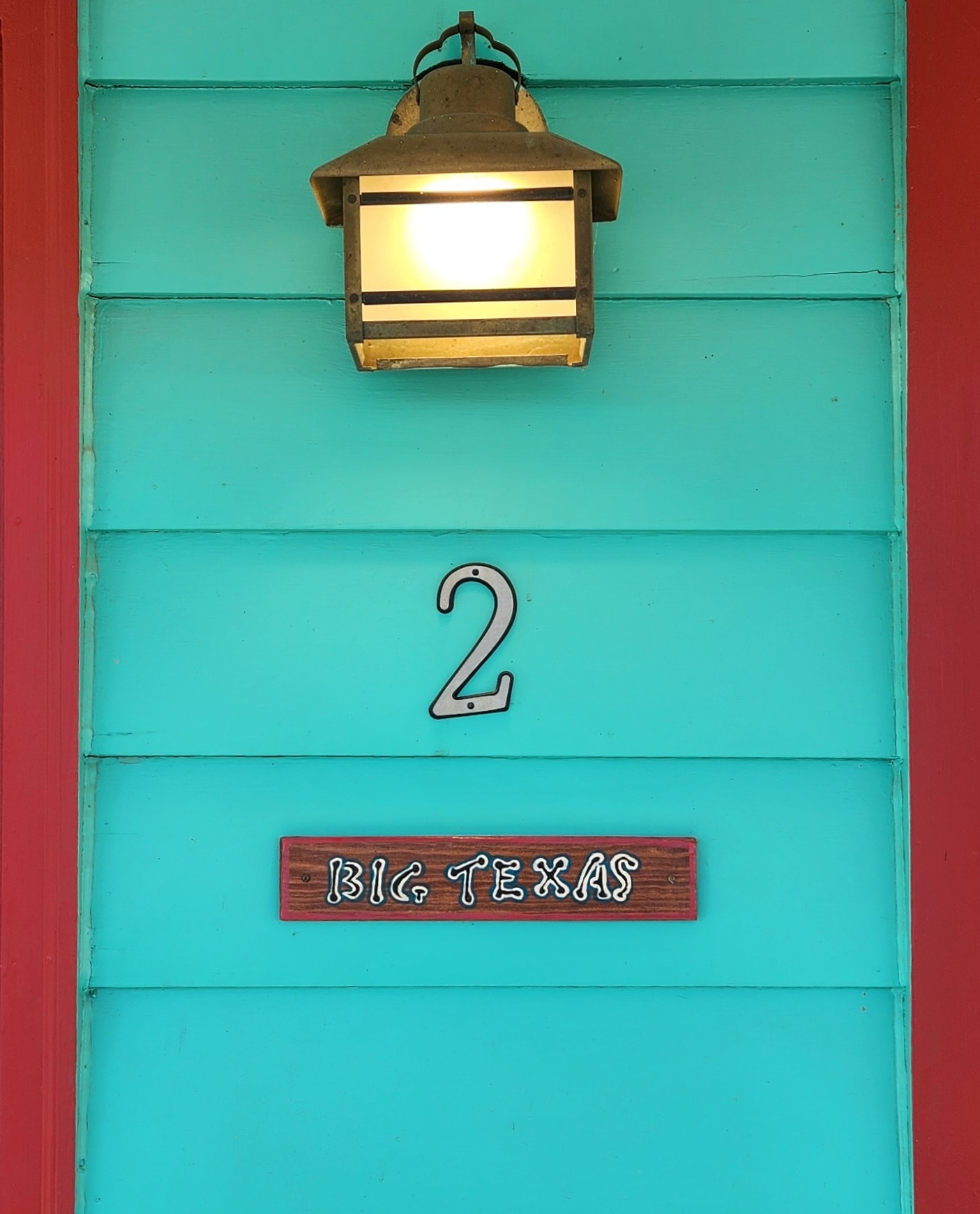 Room 2 Big Texas sign