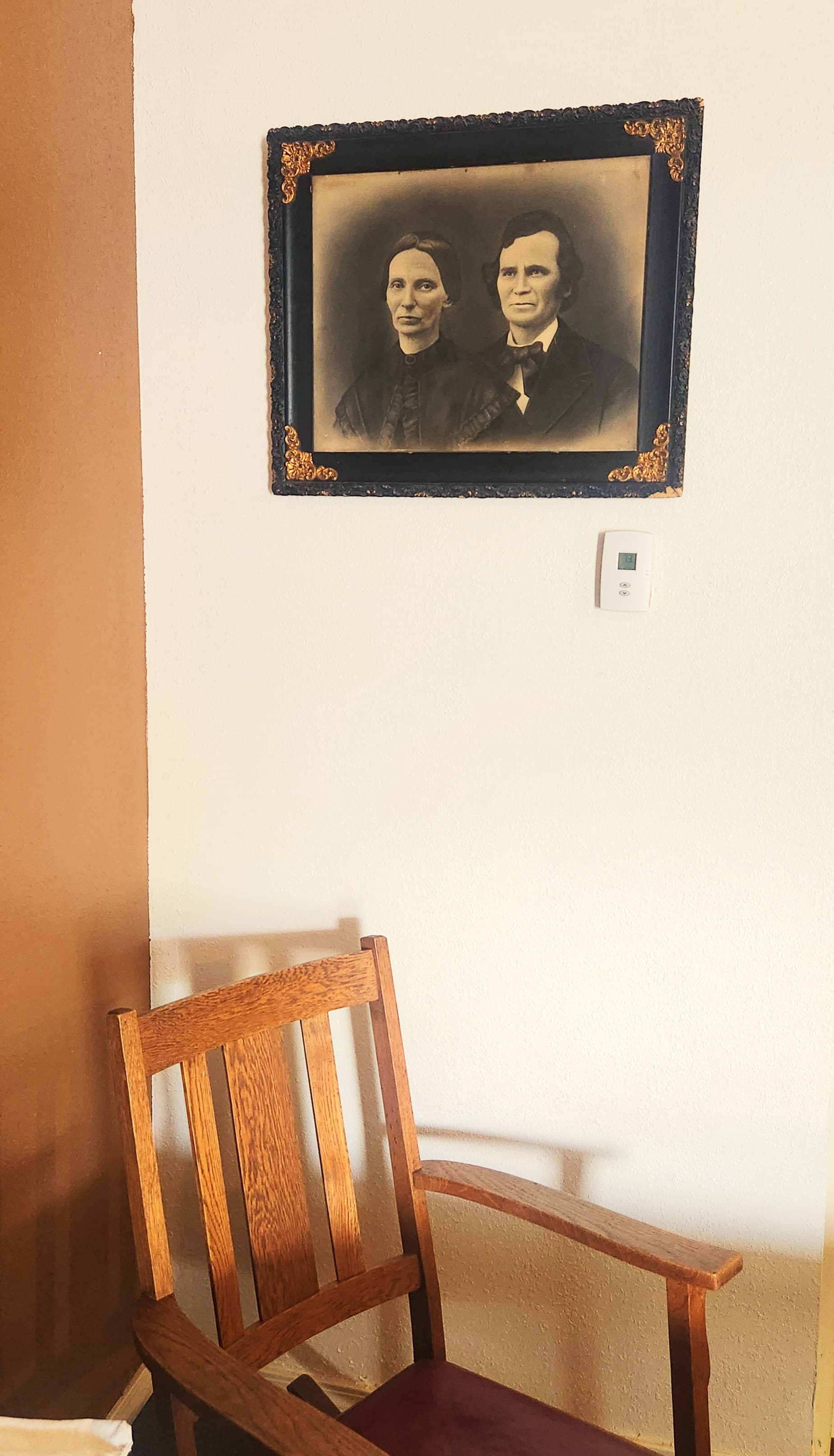 portrait of pioneer couple